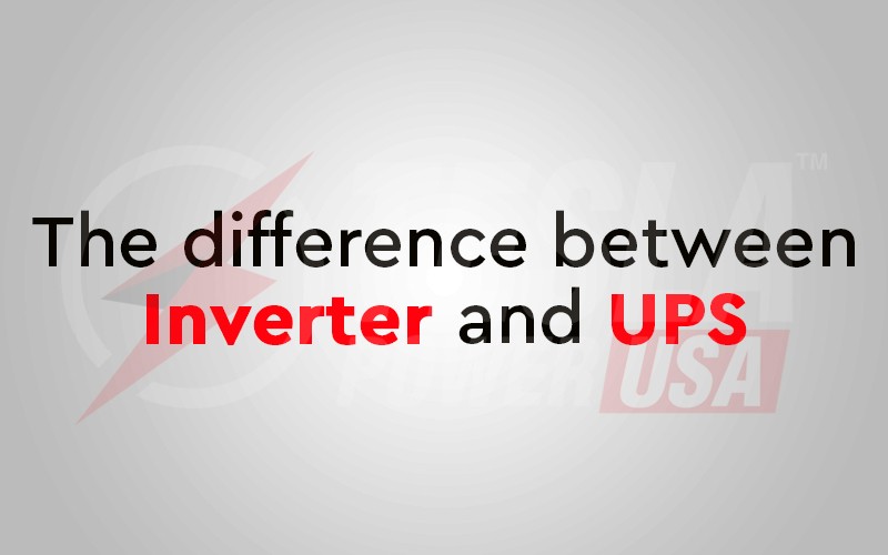 Difference between Inverter and UPS