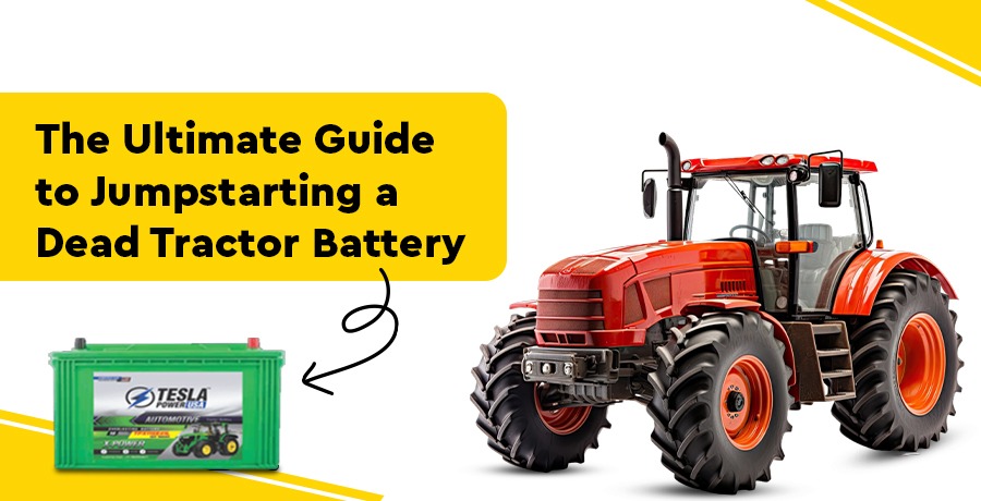 jumpstarting a tractor battery