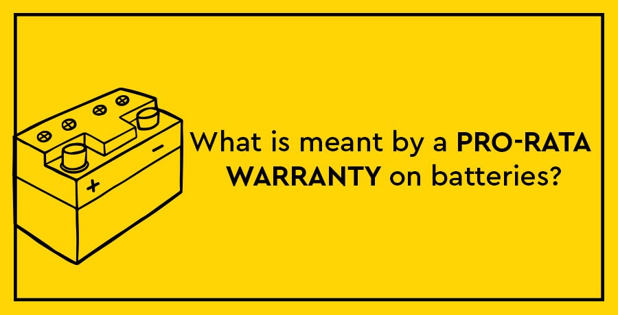 Pro rata warranty